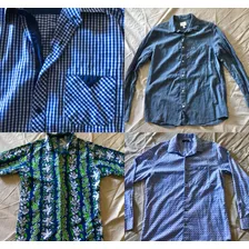 4 Camisas De Botones Usadas