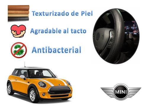 Tapetes 3d Logo Mini + Cubre Volante Cooper 2014 A 2017 2018 Foto 6