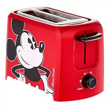 Disney Dcm-21 Mickey Mouse 2 Slice Tostadora, Rojo/negro, 1