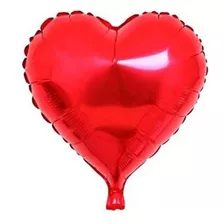 100 Balão Metalizado Coração Vermelho 22cm Peq Centro De Mes