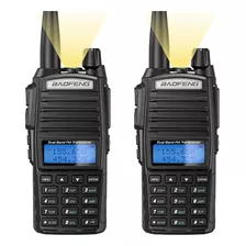 Par De Comunicadores De Radio Baofeng Uv-82 De Doble Banda Y 8 W Y Auriculares