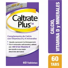 Caltrate Plus 400ui X 60 Tabletas