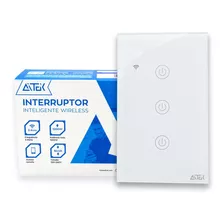 Interruptor Touch Wi-fi 4x2 3 Botões Alexa S/ Neutro