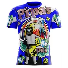 Camiseta Pipa Na Favela 064 Azul Escuro