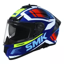 Casco Moto Integral Smk Typhoon Thorn Doble Visor