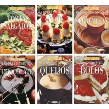 Coleção Sabores Do Mundo - Bolos, Queijo, Tortas Salgadas, Ovos, Sobremesas & Chocolate !, De Anne Mcrae., Vol. 6. Editora Girassol, Capa Mole Em Português, 2002