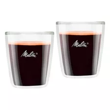 Set Vasos Cafè X 2 Melitta 80ml Ideal Espresso Borosilicato