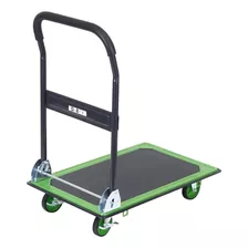 Carrinho De Carga Plataforma Dobrável Até 150kg Standers Cor Verde E Preto