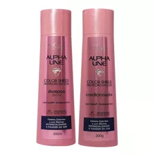 Shampoo E Cond Color Shield Proteção Da Cor Alpha Line