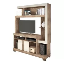 Rack Mueble Tv Led Televisor Living Liz - Dormire Color Marrón Claro