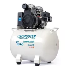 Compressor De Ar Elétrico Portátil Schuster S45 Monofásica 40l 1.2hp 220v 60hz Branco