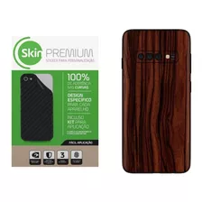 Skin Premium - Adesivo Estampa Madeira Samsung Galaxy S10