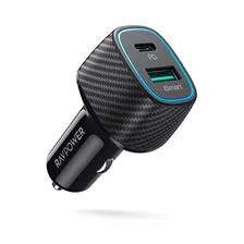 Usb C Cargador De Coche 48w 2 Tipo De Puerto Adaptador ...