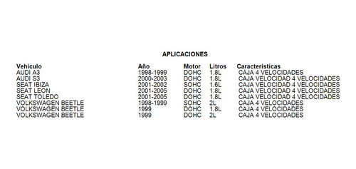 Reten Juego Caja Volkswagen Passat 1998 1.8l 4 Velocidades Foto 6