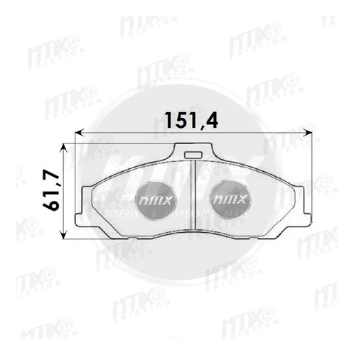 Foto de Pastilla Del Mazda Bt50 4x2 (06-15)/ Ranger 4x4 /b2600 99-01