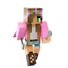 Figura Rosada Niña, De 4 PuLG. Por Endertoys (no Minecraft)