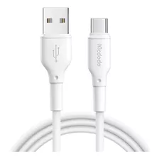 Cable Cargador Usb Tipo C Para Smartphone Android De 1,2 M, Color Blanco