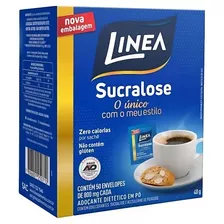 Adoçante Linea Sucralose Em Pó Sem Glúten 40 G 50 U