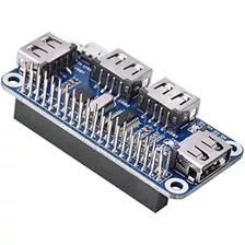 Modulo Raspberry Waveshare Usb Hub Hat 4 Puertos Hdm Gpio