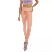 Calça Legging Alto Giro Hyper Cordão E Bolsos Laterais Rosê