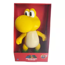 Boneco Yoshi Amarelo Brinquedo Koopa Tropas Articulado Mario