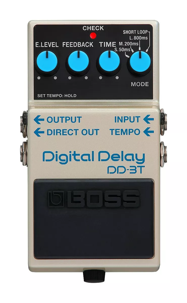 Pedal De Efecto Para Instrumento De Cuerda Boss Digital Delay Dd-3t  Blanco