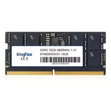 Memoria Ram Kingfast Color Negro Ddr5 16gb 4800 For Notebook