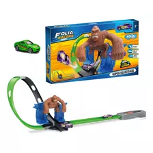 Pista Carrinho Gurila Com Lançador Looping Tipo Hotwheels