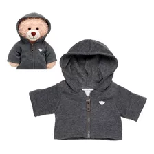 Poleron Cierre Gris Oscuro Build-a-bear