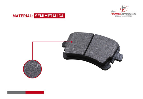 Kit Balatas Semimetalic Tras Audi S4 Avant 4.2 2004 2005 Foto 3