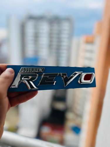 Emblema Revo Hilux Toyota 3d Cromado Cromo Logotipo Pick Up Foto 8