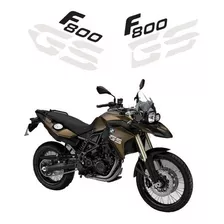 Kit Adesivos Emblemas Bmw F800gs 2013 2014 Marrom 