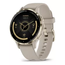  Garmin Relógio Venu 3s Soft Gold French 010-02785-02 