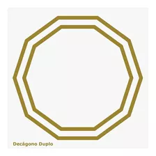 Placa Decágono Duplo - Radiestesia Radiônica 14x14 (cm)
