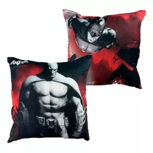 Almofada Batman Arkham Fibra Microfibra 40x40cm Dc Universe