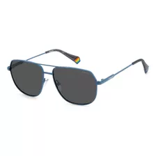 Óculos De Sol Polaroid 6195 S X Fll 58m9 Azul Polarizado