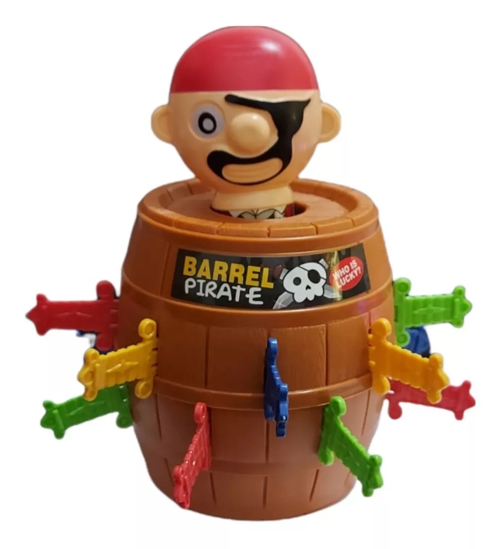 Brinquedo Barril Pirata Pula Pirata Sorte Criança