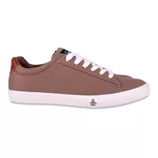 Tenis Original Penguin Para Hombre Color Khaki Punta Redonda