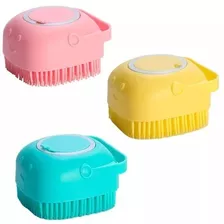 Escova Silicone Limpeza Massageadora Dispenser