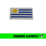 Parches De Banderas Uruguay 8,8x5 Cm (1 Unidad)