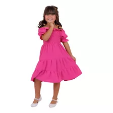 Vestido Ciganinha Luxo Moda Evangélica Infantil Menina Festa