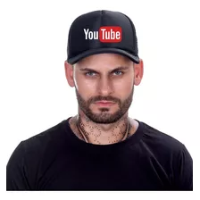 Boné Youtube Logo Canal Yt Trucker - Lançamento