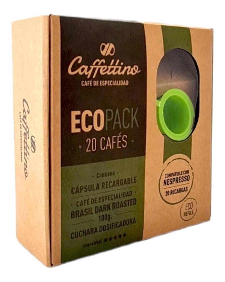 Eco-lata con 15 cápsulas Nespresso - Caffettino