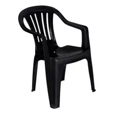 Cadeira Plástica Poltrona Resistente Área De Lazer Solplast