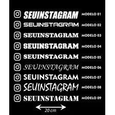 Adesivo Instagram - Kit Com 4 Adesivos