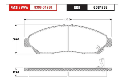 Balata Delantera Acura Mdx 2007 - 2013 Foto 2