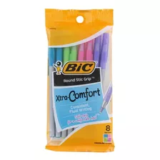 Boligrafo Lapicera De Colores Bic Xtra-comfort X8 Unidades