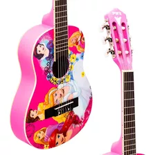 Violão Infantil Rosa Nylon Princesas Disney Phx Vip 5