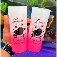 20 Copos Long Drink 350ml Degradê Personalizado Casamento