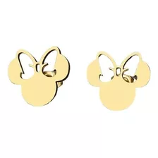 Oferta! Aros Minnie Mouse Oro 18kt Bañado